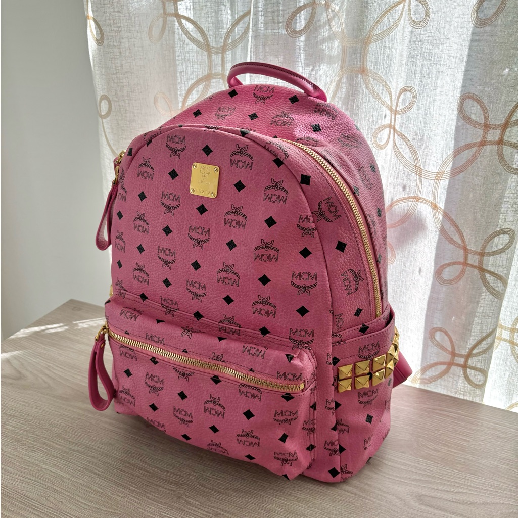 Mcm Side Studs Backpack